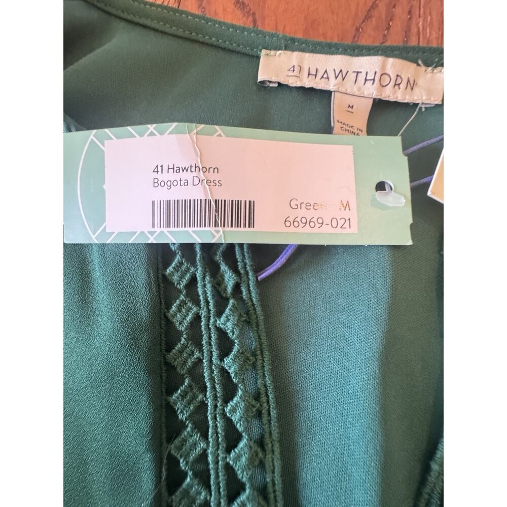 NWT 41 Hawthorn Bogota Dress Medium Emerald Green Tank Sleeveless Stitch Fix NEW - Picture 11 of 15